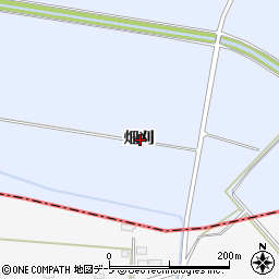 青森県上北郡六戸町折茂畑刈周辺の地図