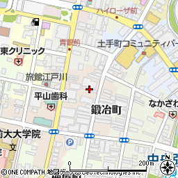 青森県弘前市鍛冶町14周辺の地図