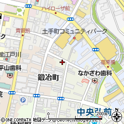 青森県弘前市新鍛冶町6-1周辺の地図