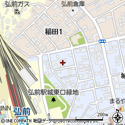 コーポ弘前周辺の地図