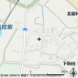 青森県平川市荒田下駒田18-2周辺の地図