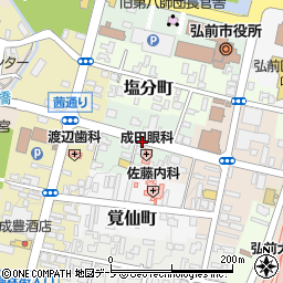 青森県弘前市森町周辺の地図