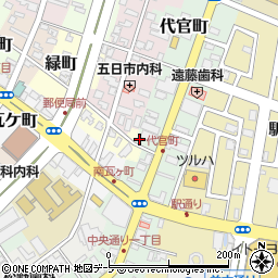 青森県弘前市代官町3周辺の地図