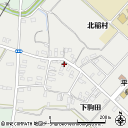 青森県平川市荒田下駒田168周辺の地図