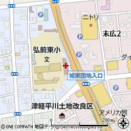 弘前地区消防事務組合消防本部東消防署周辺の地図