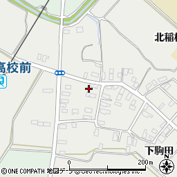 青森県平川市荒田下駒田183周辺の地図