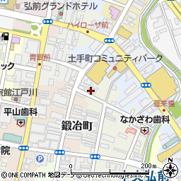 青森県弘前市鍛冶町5周辺の地図