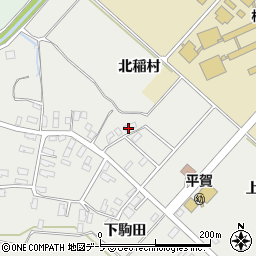 青森県平川市荒田下駒田127周辺の地図