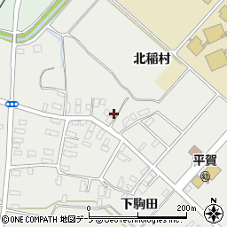 青森県平川市荒田下駒田116周辺の地図