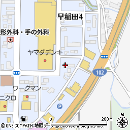 ラディエンス早稲田周辺の地図