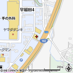 洋服の青山弘前城東店周辺の地図