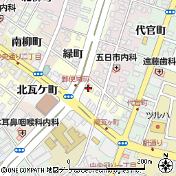 青森県弘前市緑町7周辺の地図