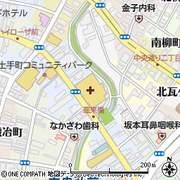 中三弘前店周辺の地図