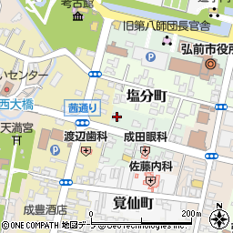 青森県弘前市森町17周辺の地図