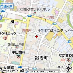 青森県弘前市親方町38周辺の地図