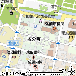 〒036-8206 青森県弘前市塩分町の地図