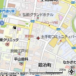 青森県弘前市親方町周辺の地図