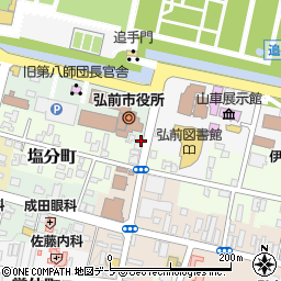 青森県弘前市上白銀町1-10周辺の地図