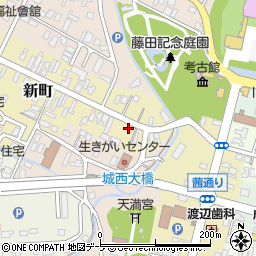 青森県弘前市新町16周辺の地図