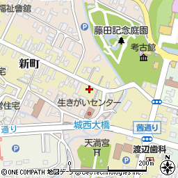 青森県弘前市新町17周辺の地図
