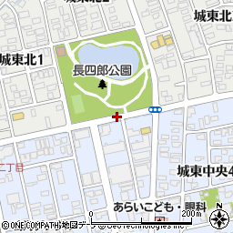 長四郎公園前周辺の地図