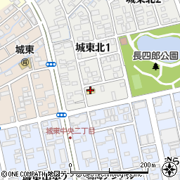 ローソン弘前城東北一丁目店周辺の地図