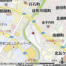 青森県弘前市徒町周辺の地図