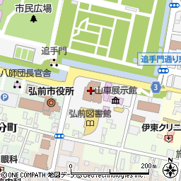 市立観光館周辺の地図