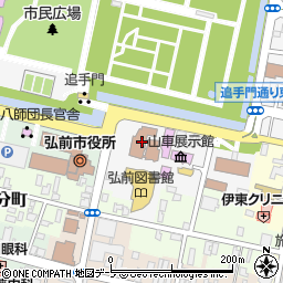 市立観光館周辺の地図