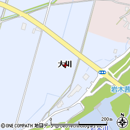 青森県弘前市真土大川周辺の地図
