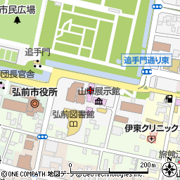 弘前市笹森記念体育館周辺の地図