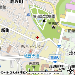 青森県弘前市新町9周辺の地図