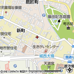 青森県弘前市新町36周辺の地図