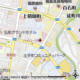 青い森信用金庫弘前支店周辺の地図