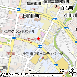 青森県弘前市百石町1周辺の地図