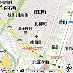 青森県弘前市南柳町周辺の地図
