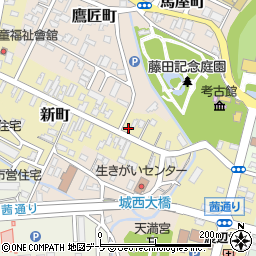 青森県弘前市新町28周辺の地図