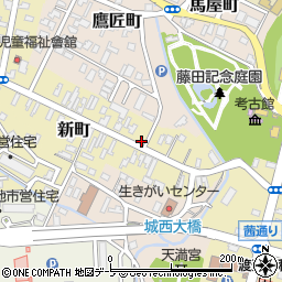 青森県弘前市新町35周辺の地図