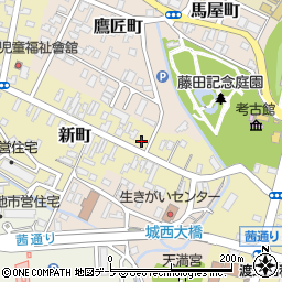 青森県弘前市新町37-1周辺の地図