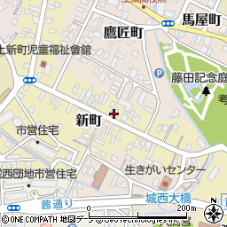 青森県弘前市新町52周辺の地図