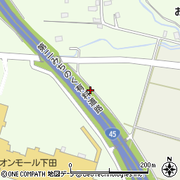 青森県上北郡おいらせ町犬毛谷地周辺の地図