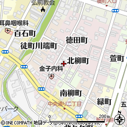 青森県弘前市徳田町16周辺の地図