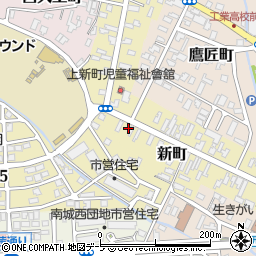 青森県弘前市新町88周辺の地図