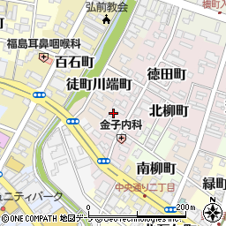 青森県弘前市徳田町15-2周辺の地図