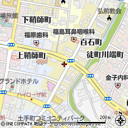 青森県弘前市百石町25周辺の地図
