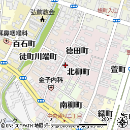 青森県弘前市徳田町20周辺の地図