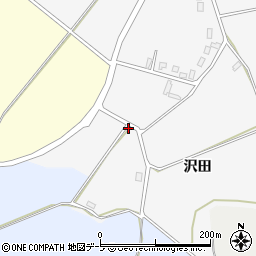 青森県弘前市一町田（沢田）周辺の地図