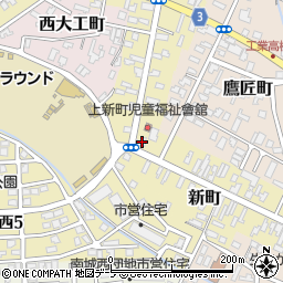 青森県弘前市新町93周辺の地図