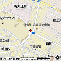 青森県弘前市新町98周辺の地図