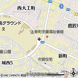 青森県弘前市新町98周辺の地図